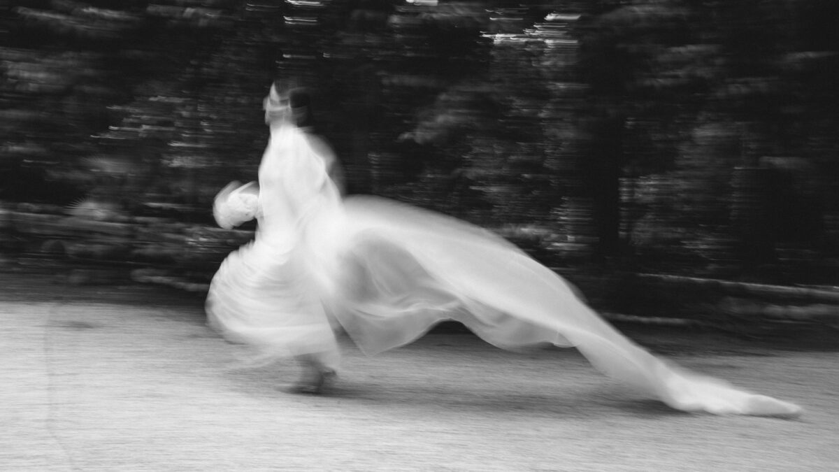 Fotografía artística en movimiento de bodas