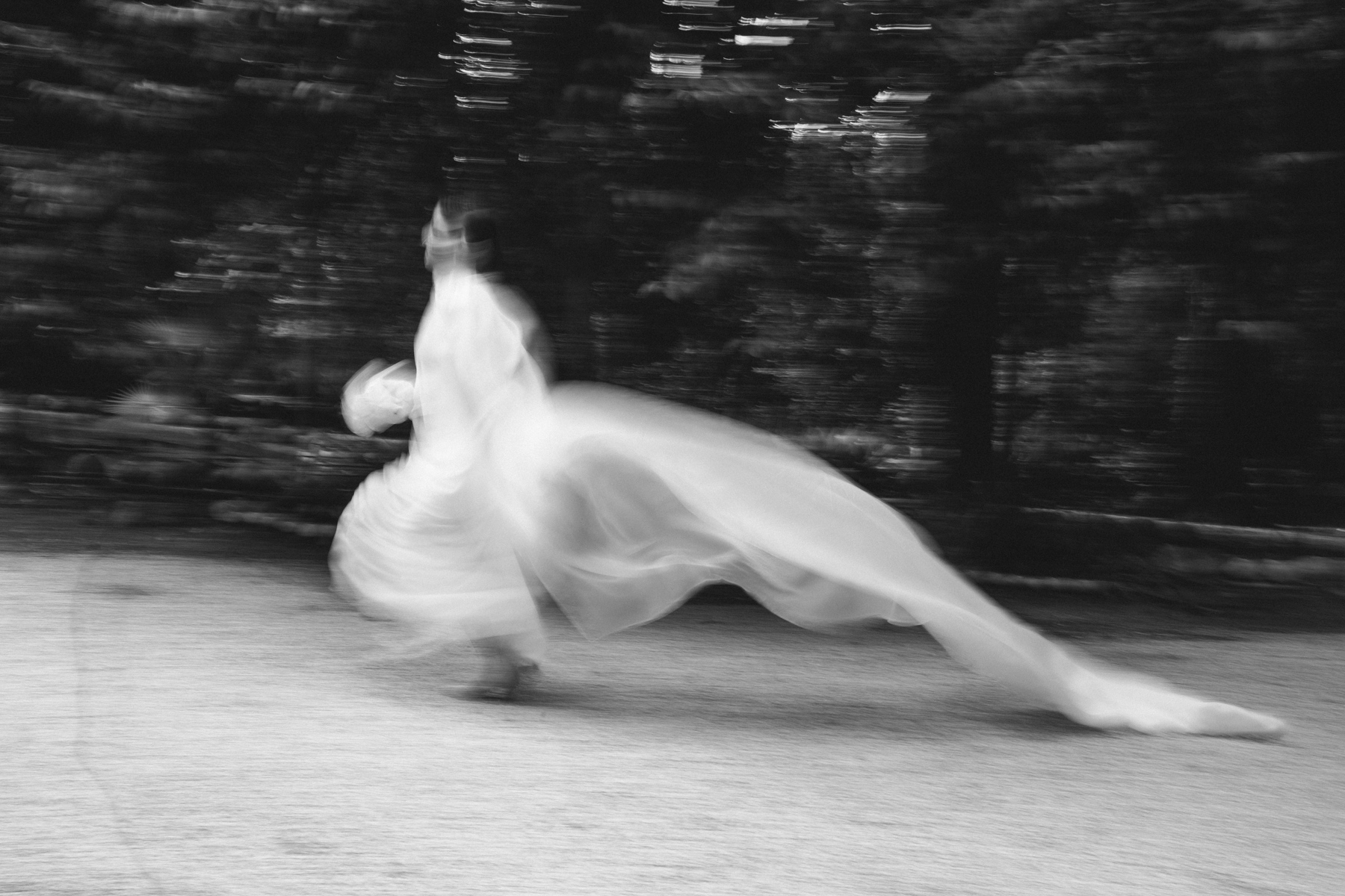 Fotografía artística en movimiento de bodas